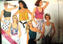 3899 STRETCH KNIT 1-2 SHLDR SLVLSS TOPS 4 LENGTHS PATTERN 12-16